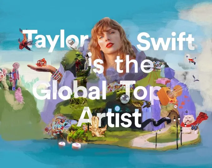 Taylor Swift Jadi Top Global Artist 2023 di Spotify