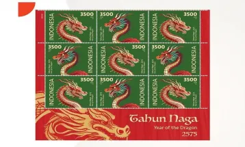 Pos Indonesia, Communication Ministry Launch Dragon Postage Stamps for CNY