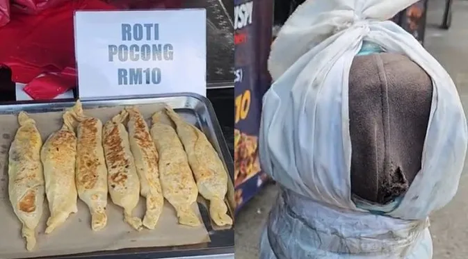 Viral Roti Pocong di Malaysia, Sukses Bikin Warganet Terkejut