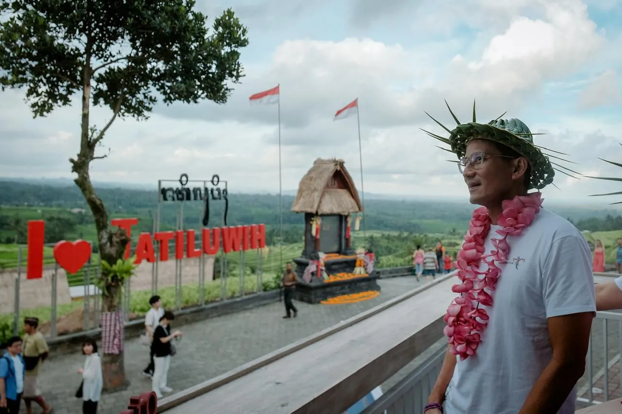 Menparekraf Tinjau Desa Jatiluwih Tabanan, Destinasi yang Bakal Dikunjungi Delegasi World Water Forum 2024