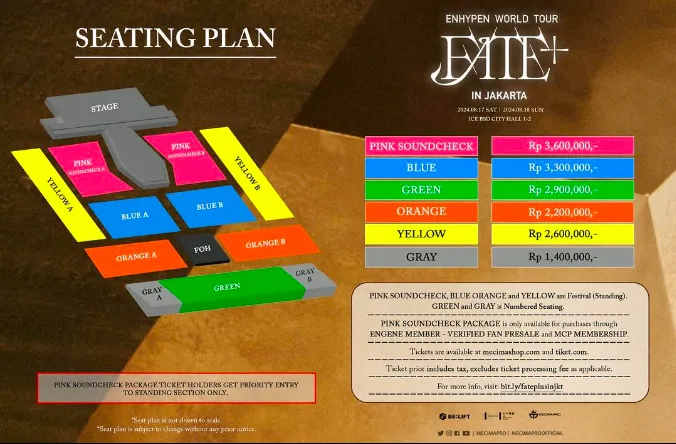 Daftar Harga Tiket Konser ENHYPEN 2024 di Jakarta, Mulai Rp1,4 Juta