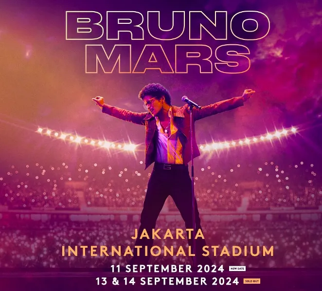Konser Bruno Mars di Tambah Hari Jadi 3 Hari
