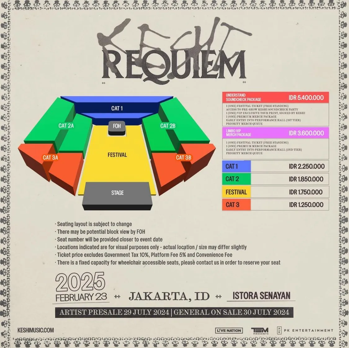 Harga Tiket Konser Keshi di Jakarta, Termurah Rp1,2 Juta