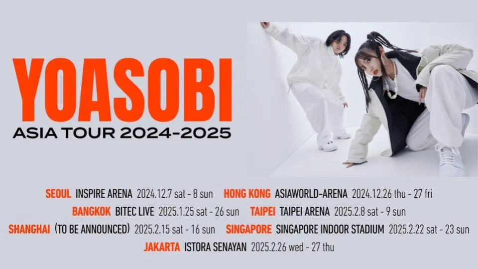 YOASOBI ASIA TOUR akan Hadir di Jakarta pada Februari 2025!