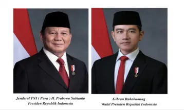 Official Portraits of President Prabowo Subianto, VP Gibran Rakabuming Raka