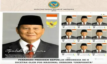 Ukraine Honors President Prabowo with Special Edition Commemorative Stamps