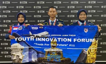 Siswa SMAN 3 Taruna Angkasa Bawa Pulang 4 Penghargaan Internasional