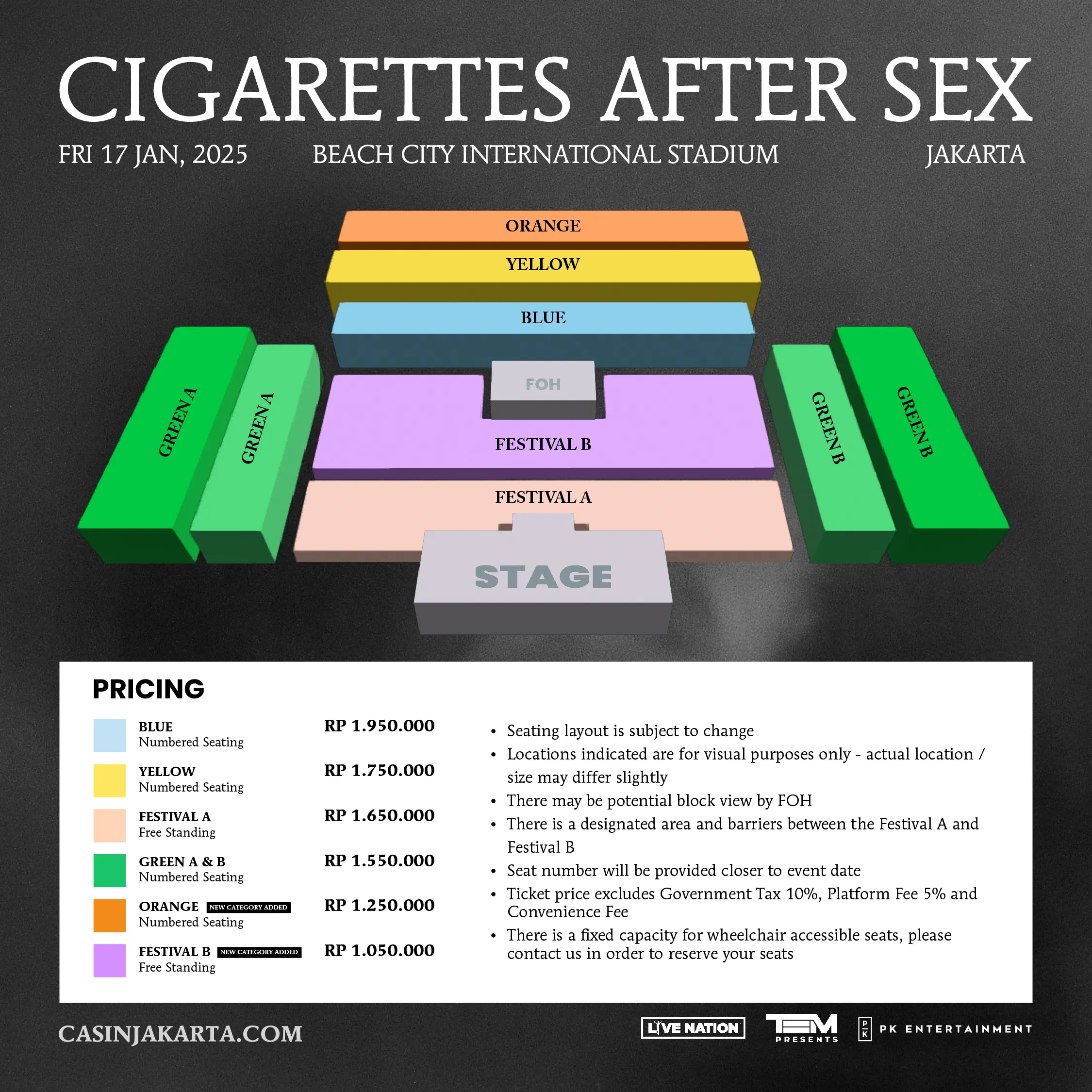 Promotor Tambah Kategori Tiket Baru untuk Cigarettes After Sex X’s World Tour 2025 di Jakarta