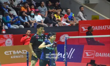 Dejan/Fadia Terhenti di Babak 32 Besar Indonesia Masters 2025